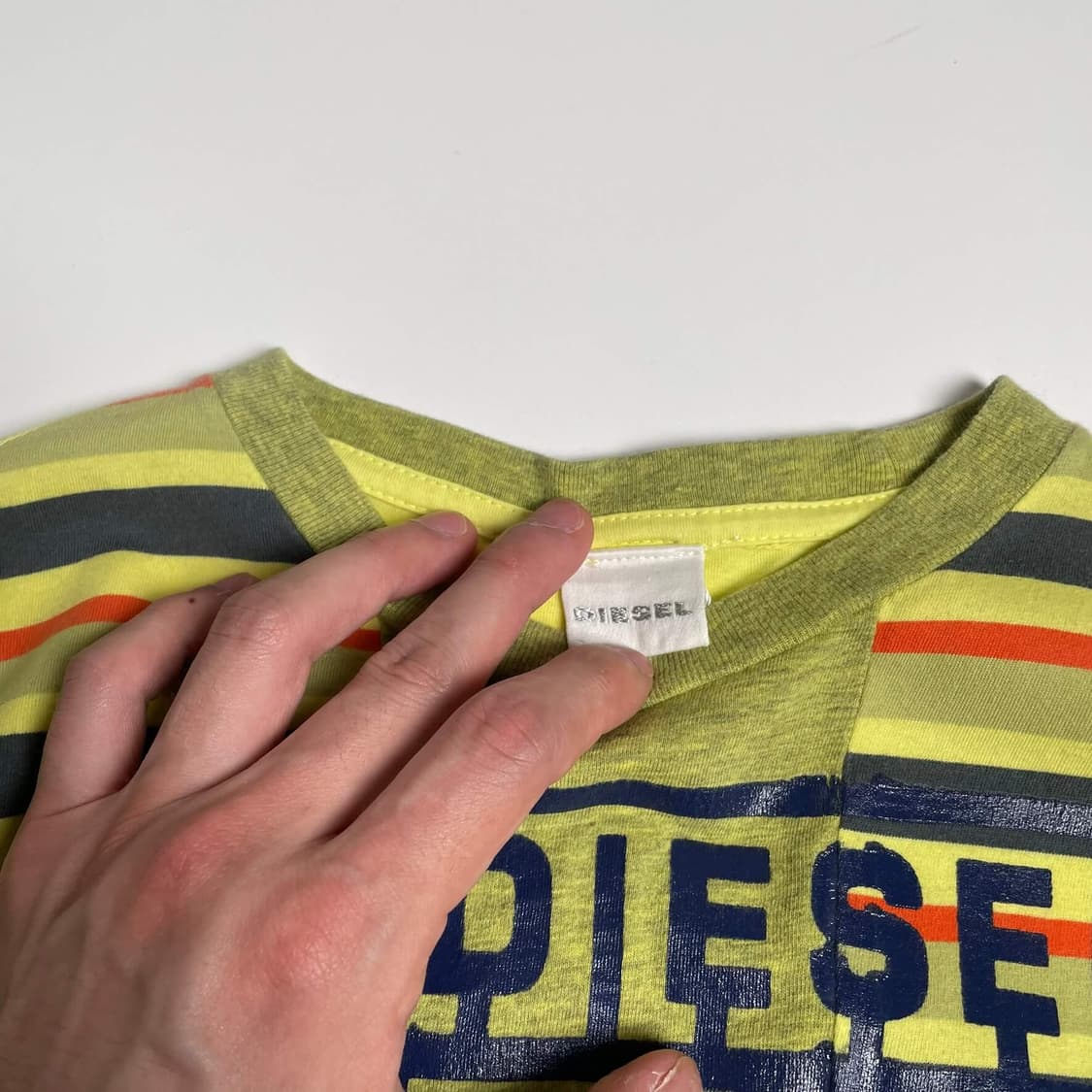 Diesel 스프라이프 엘로우 롱슬리브  상품이미지5