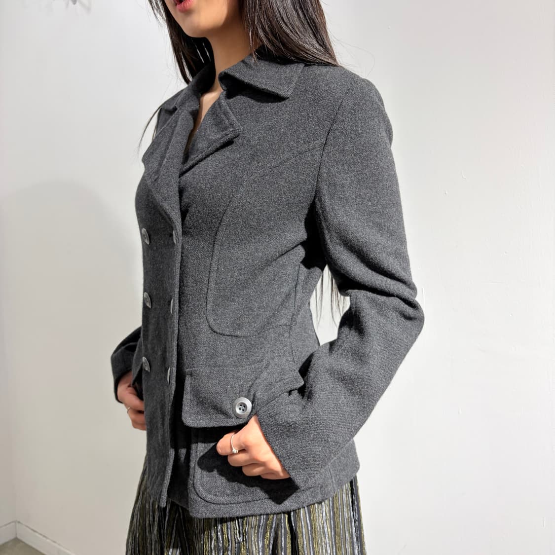 Cordier 더블 코트 자켓 상품이미지4