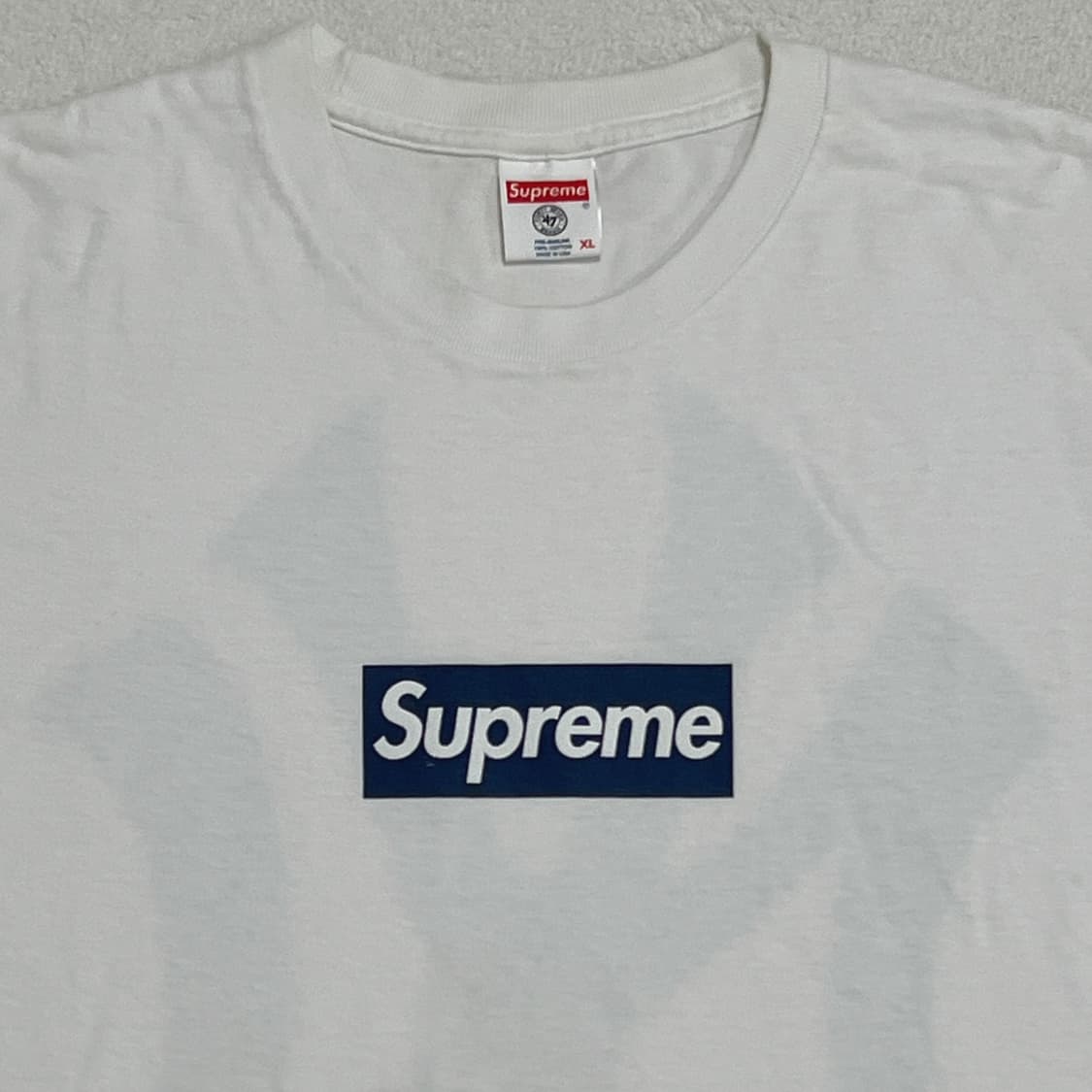 슈프림 양키스 박스로고 티셔츠 화이트 15SS 상품이미지2