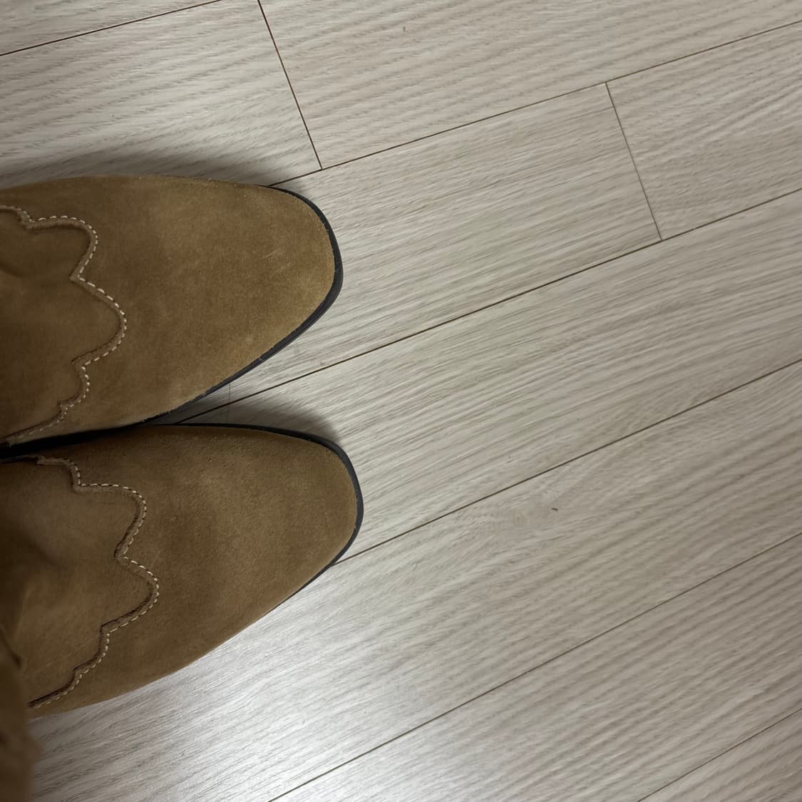 새상품) 245) 자라 키즈 스웨이드 웨스턴 부츠 브라운 급처 상품이미지5