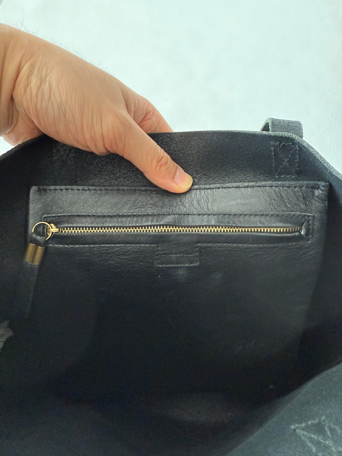 Pre owned 레더 토트백 상품이미지9