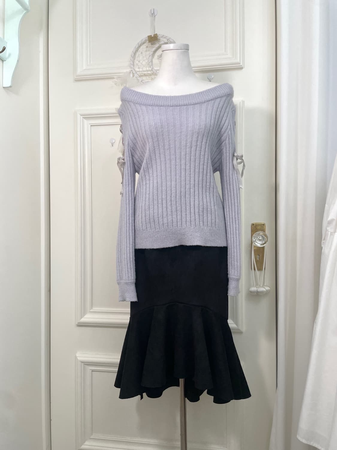 black suade mermaid midi banding opc 상품이미지6