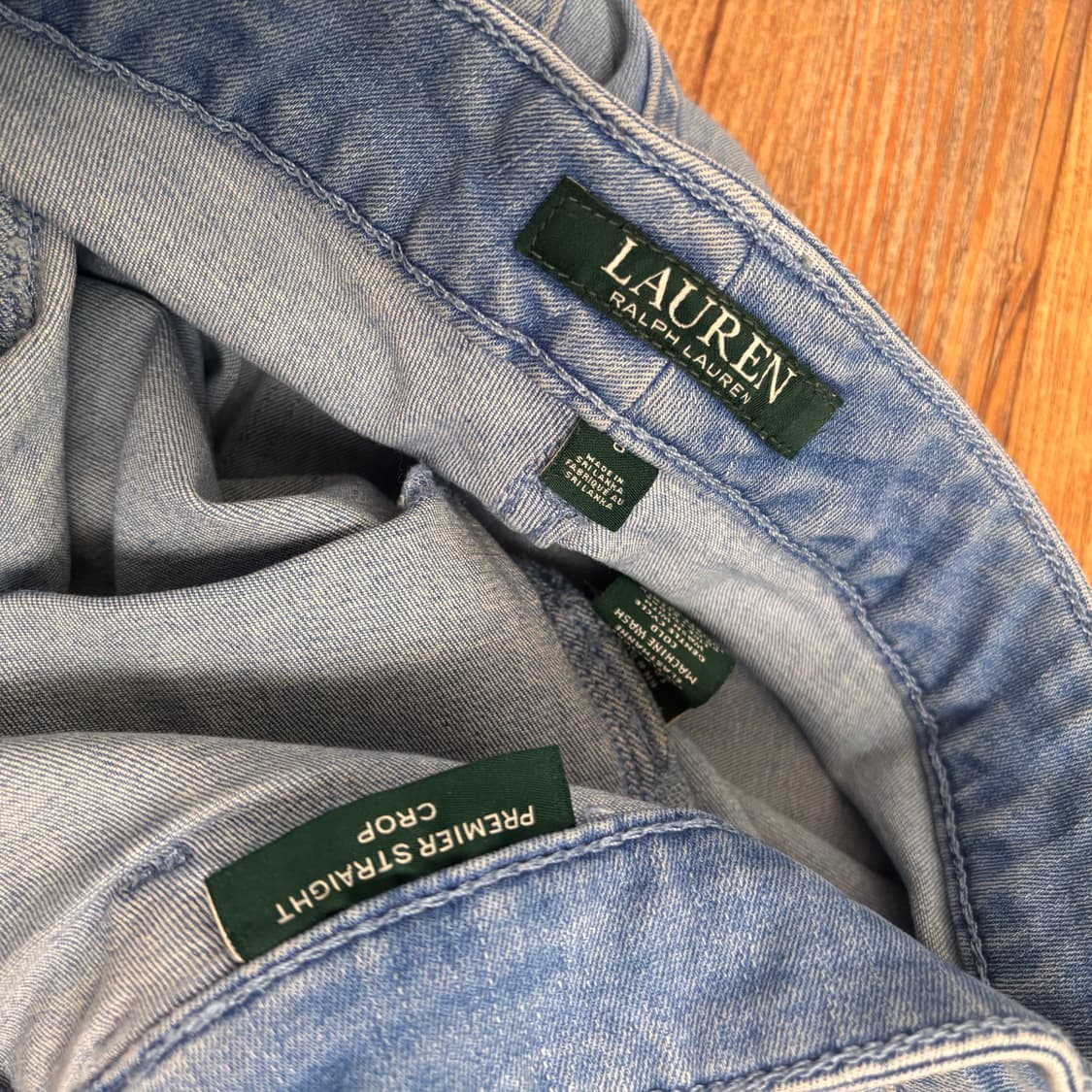 로렌 랄프로렌 28 청바지 스판 데님 크롭 스트레이트 상품이미지7