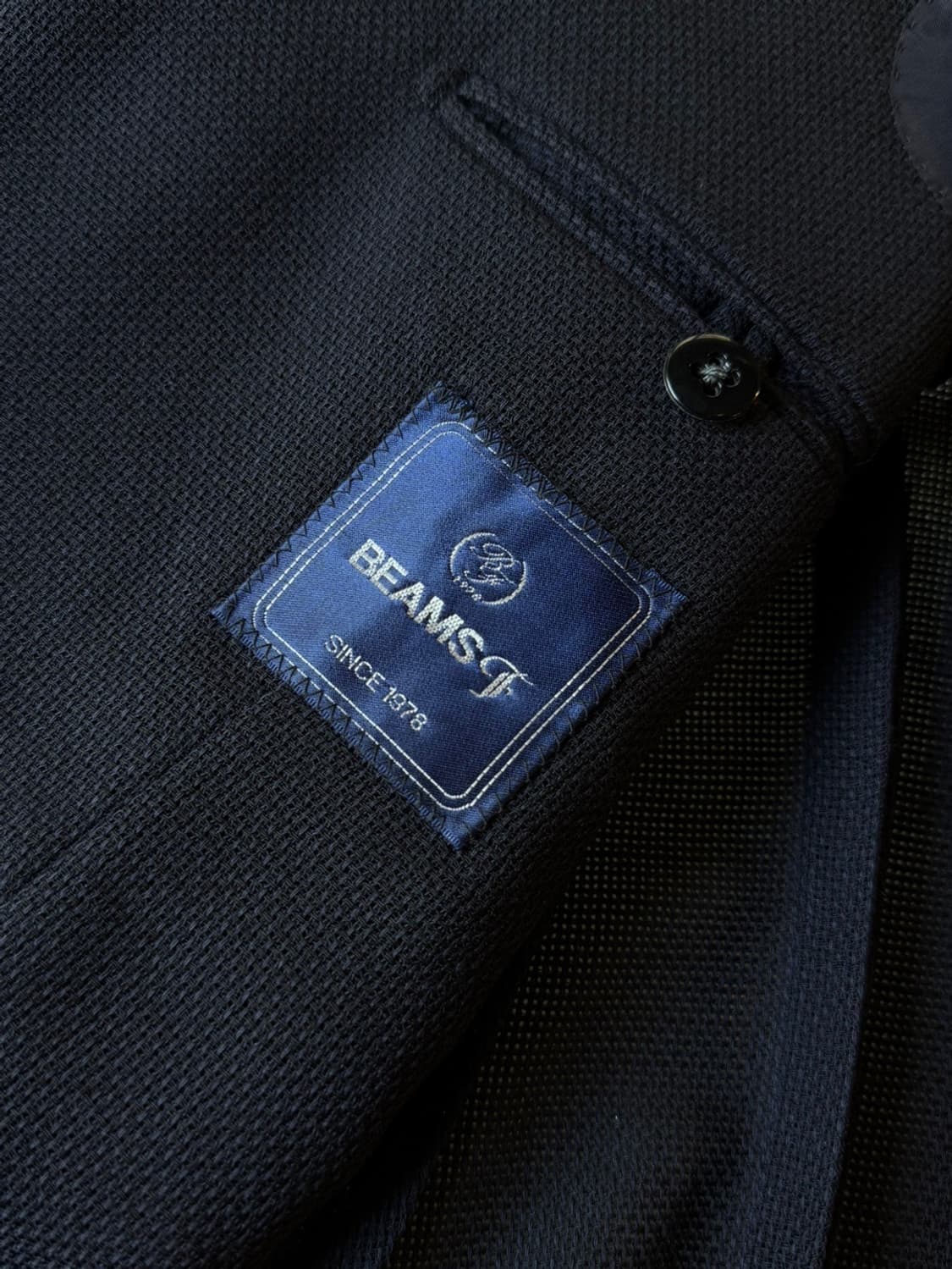 BEAMS F 빔즈에프 네이비 블레이저 슬림100 상품이미지9
