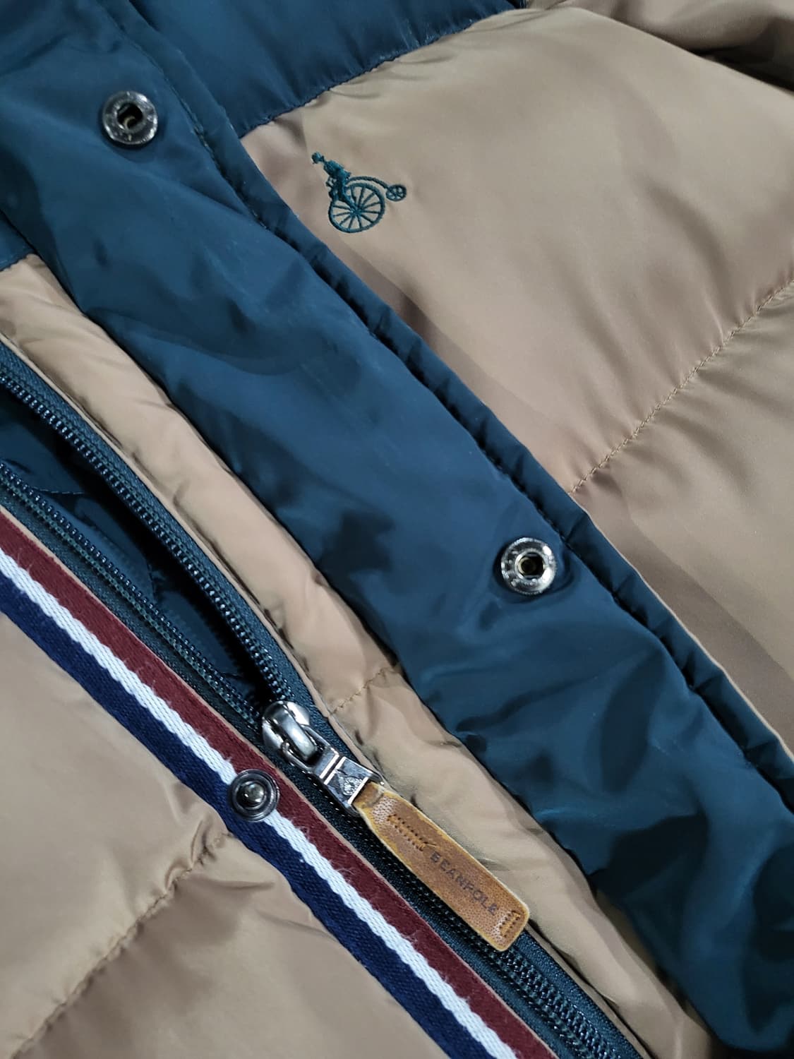 빈폴(BEANPOLE) 투톤 덕다운 패딩 자켓 상품이미지6