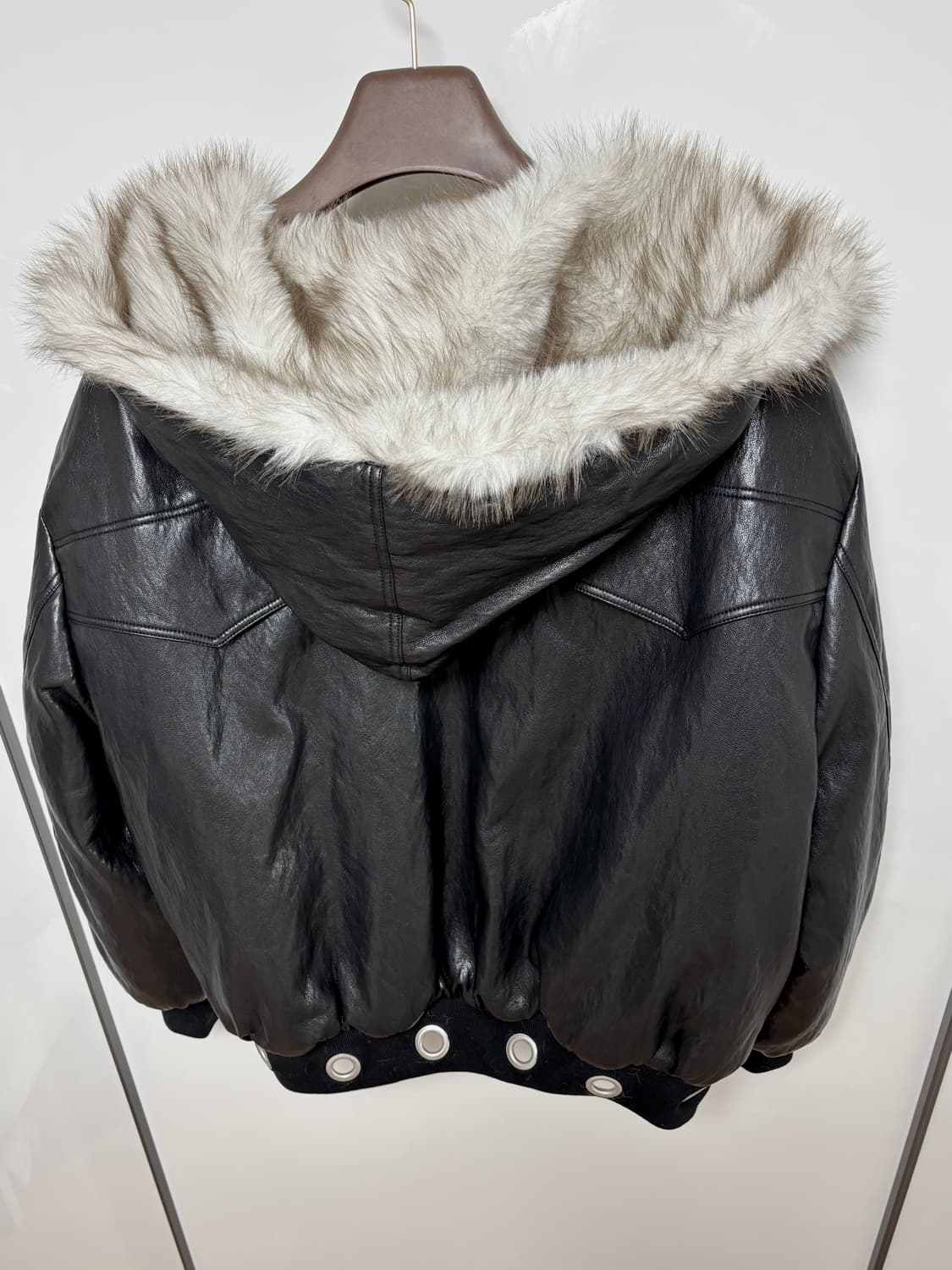 (새상품)VOONT 분트 아일렛 리버시블 퍼 레더 자켓 상품이미지8