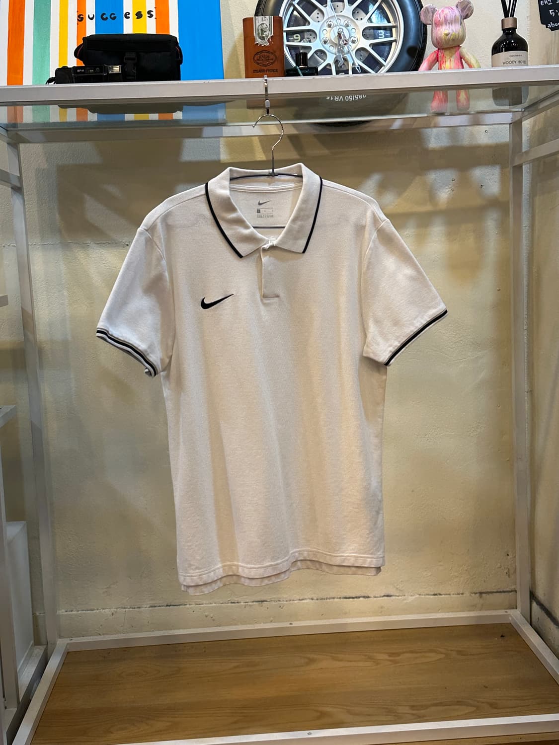 나이키 스우시 로고 반팔 카라티 L 상품이미지1