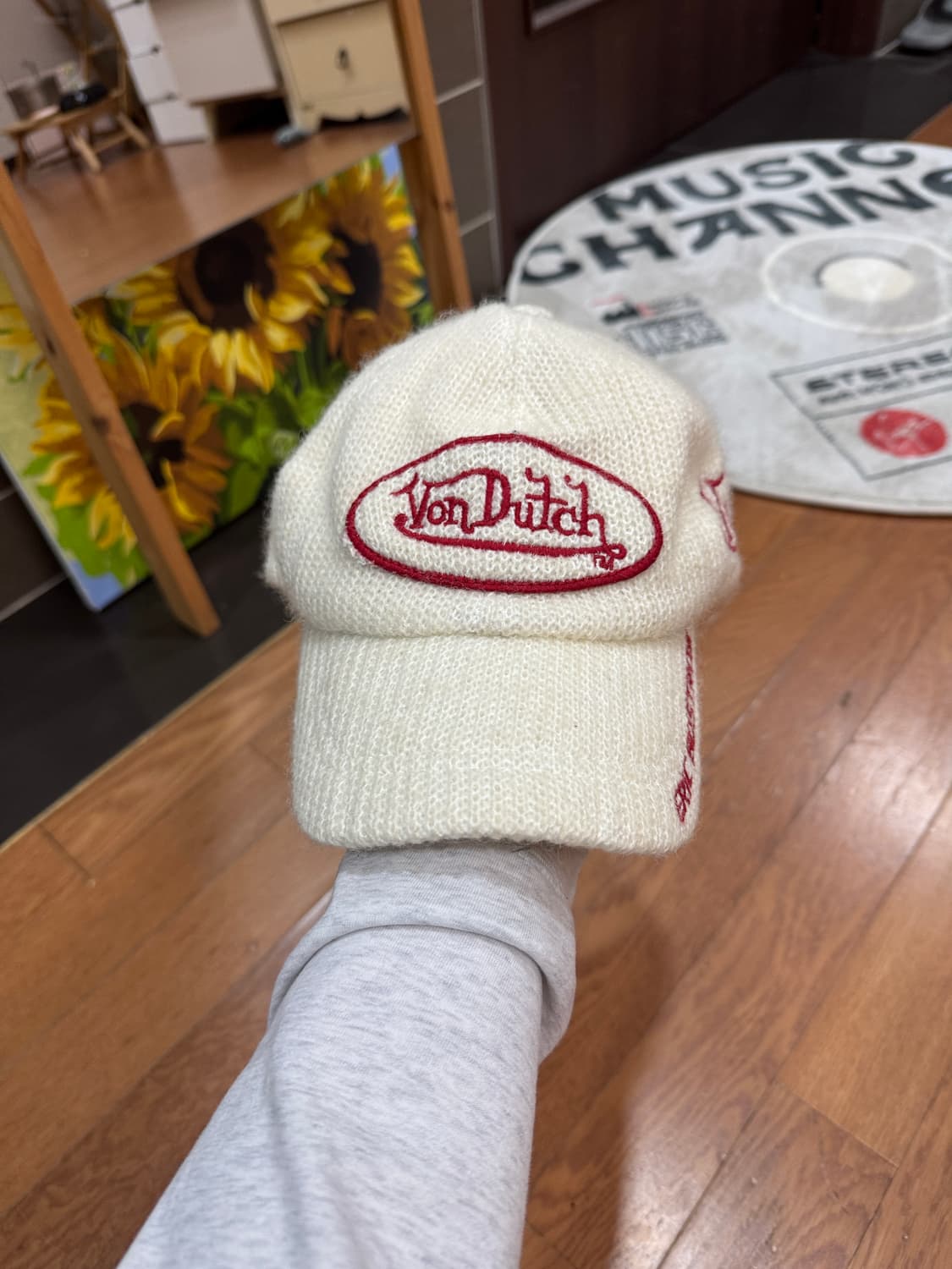 본더치 니트볼캡 화이트 아이보리 상품이미지1