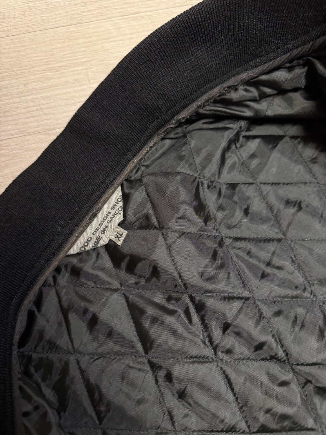 꼼데가르송 스태프 퀄팅 봄버자켓 XL 상품이미지5