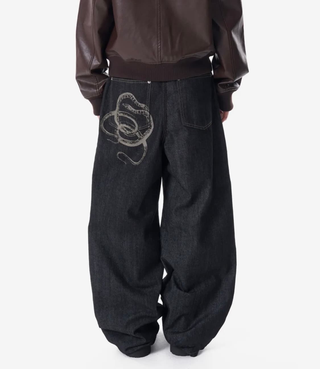 아캄 스네이크 데님팬츠 상품이미지2