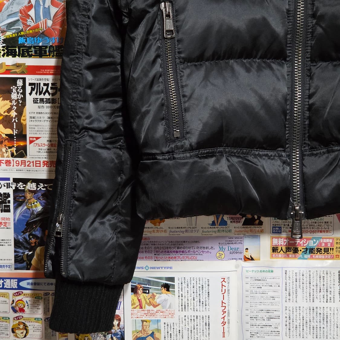 JPN AKM 레이어드 투웨이 펑크 덕다운 패딩 상품이미지4