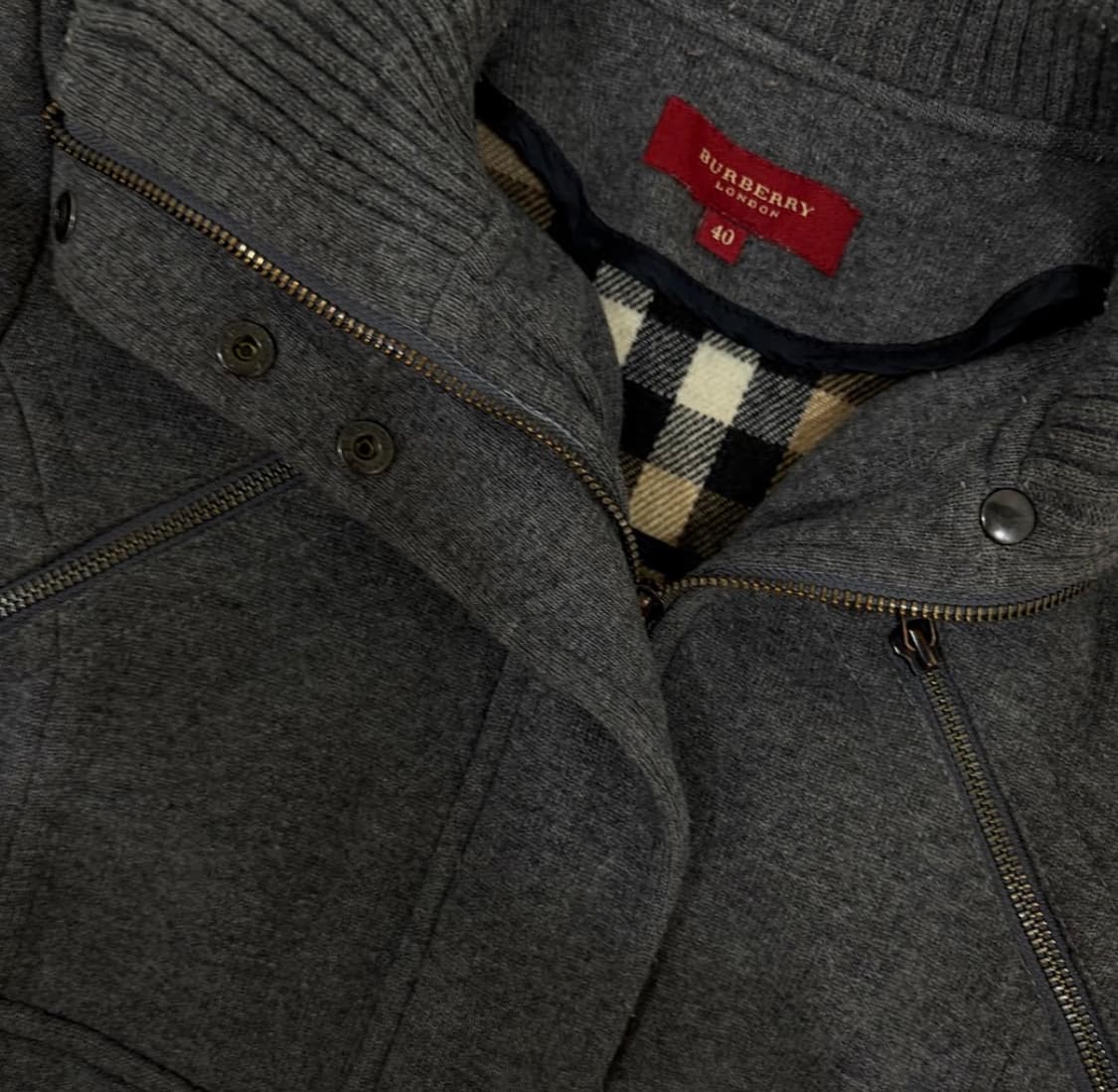 버버리 런던 하이넥 울 자켓 상품이미지3