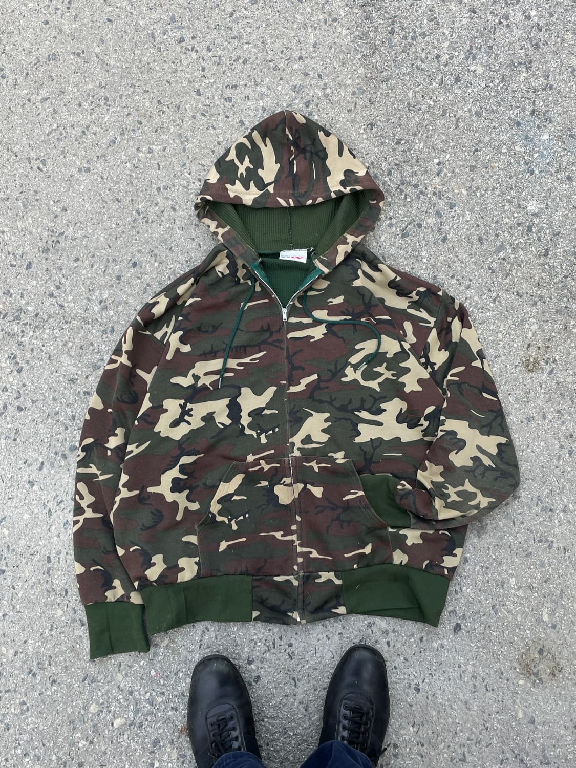 80~90s Camo Thermal Hood Zip(USA Made) 상품이미지1