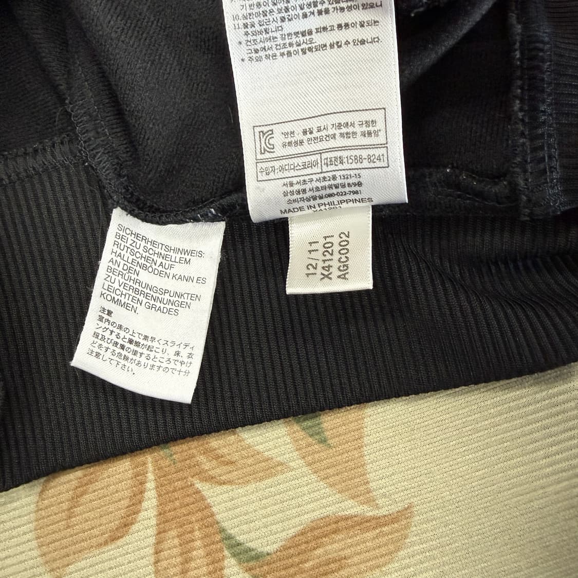 (L)아디다스 ADIDAS 구 파이어버드 트랙탑 져지(블랙,검흰) 상품이미지4