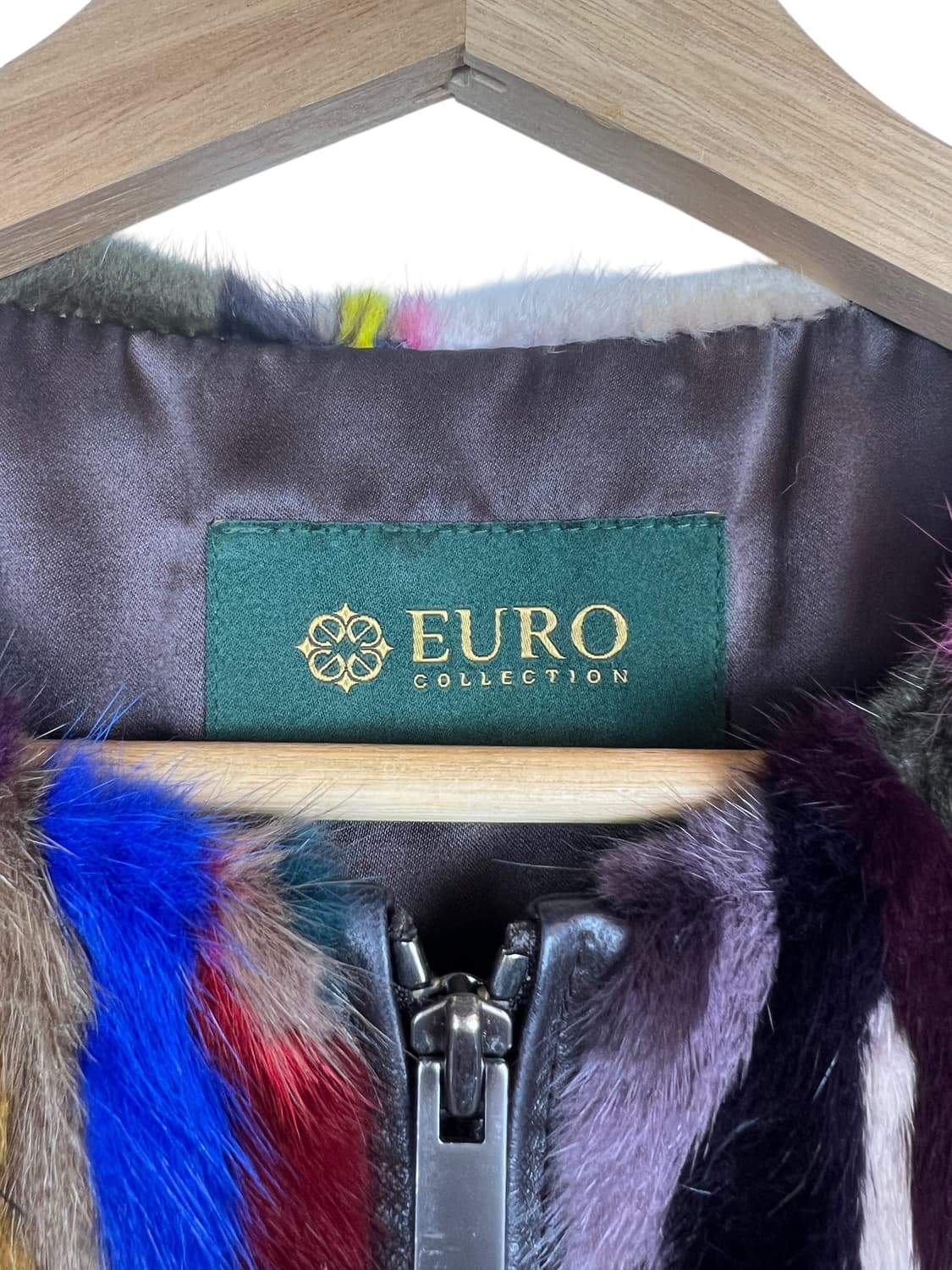 EURO Collection 멀티컬러 밍크 조끼 SIZE 66 상품이미지3