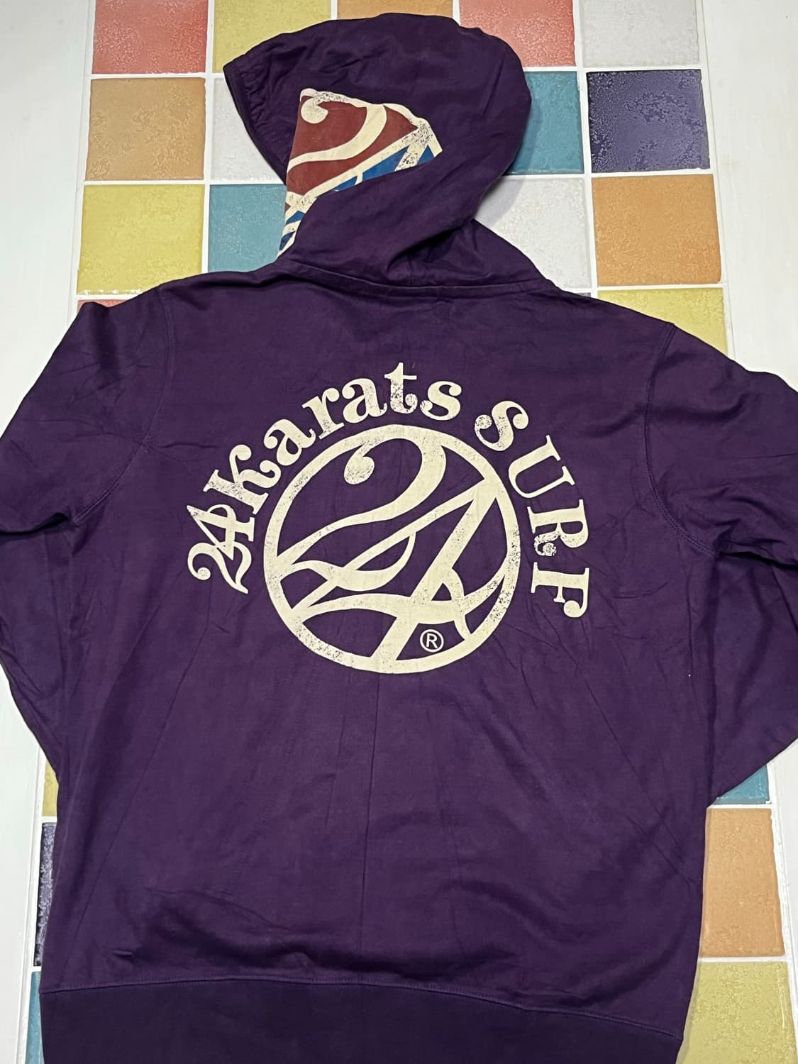 24karats SURF 퍼플 후드집업 상품이미지6