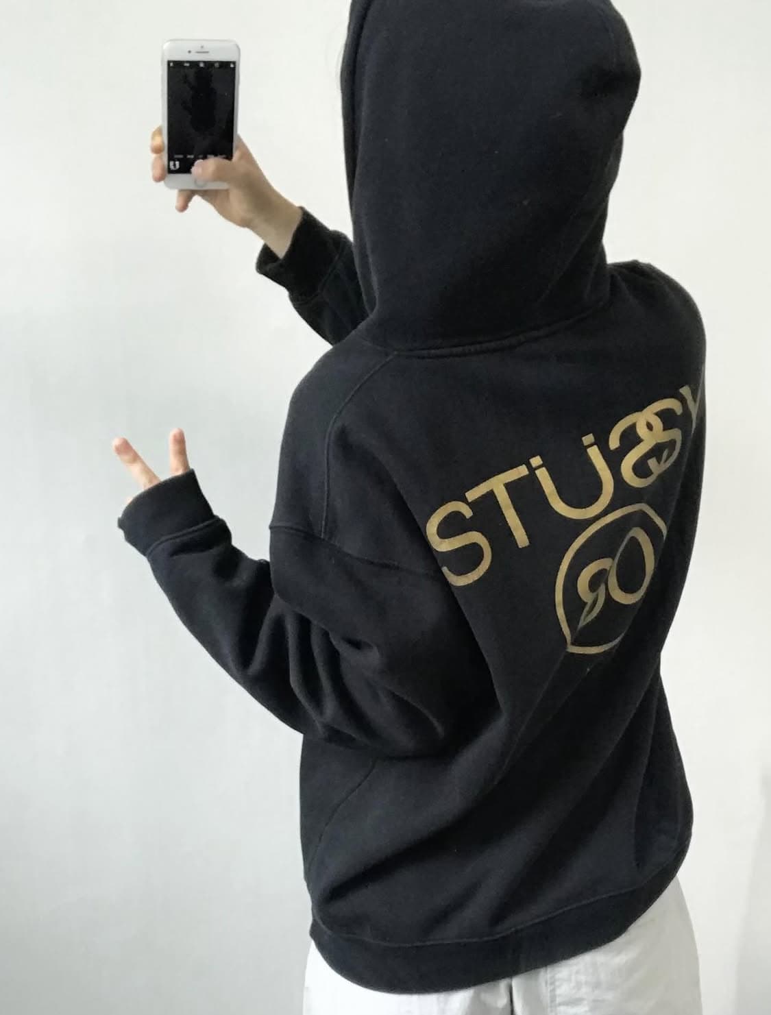 Stussy 스투시 00s SS 리플렉티브 로고 후드티 상품이미지10
