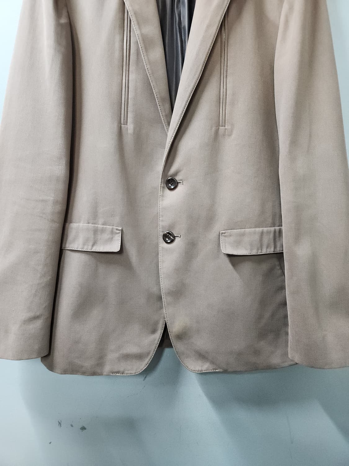 우영미 솔리드 옴므 코튼 블레이저 자켓 상품이미지2