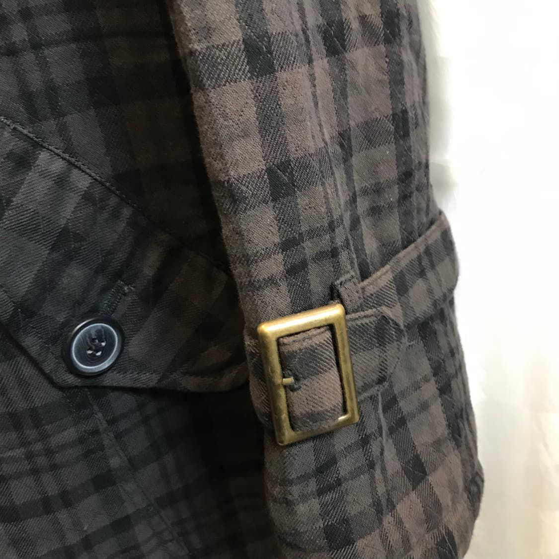 Theoria 라떼갸루 하구미 로걀 양털 체크 코트 상품이미지4