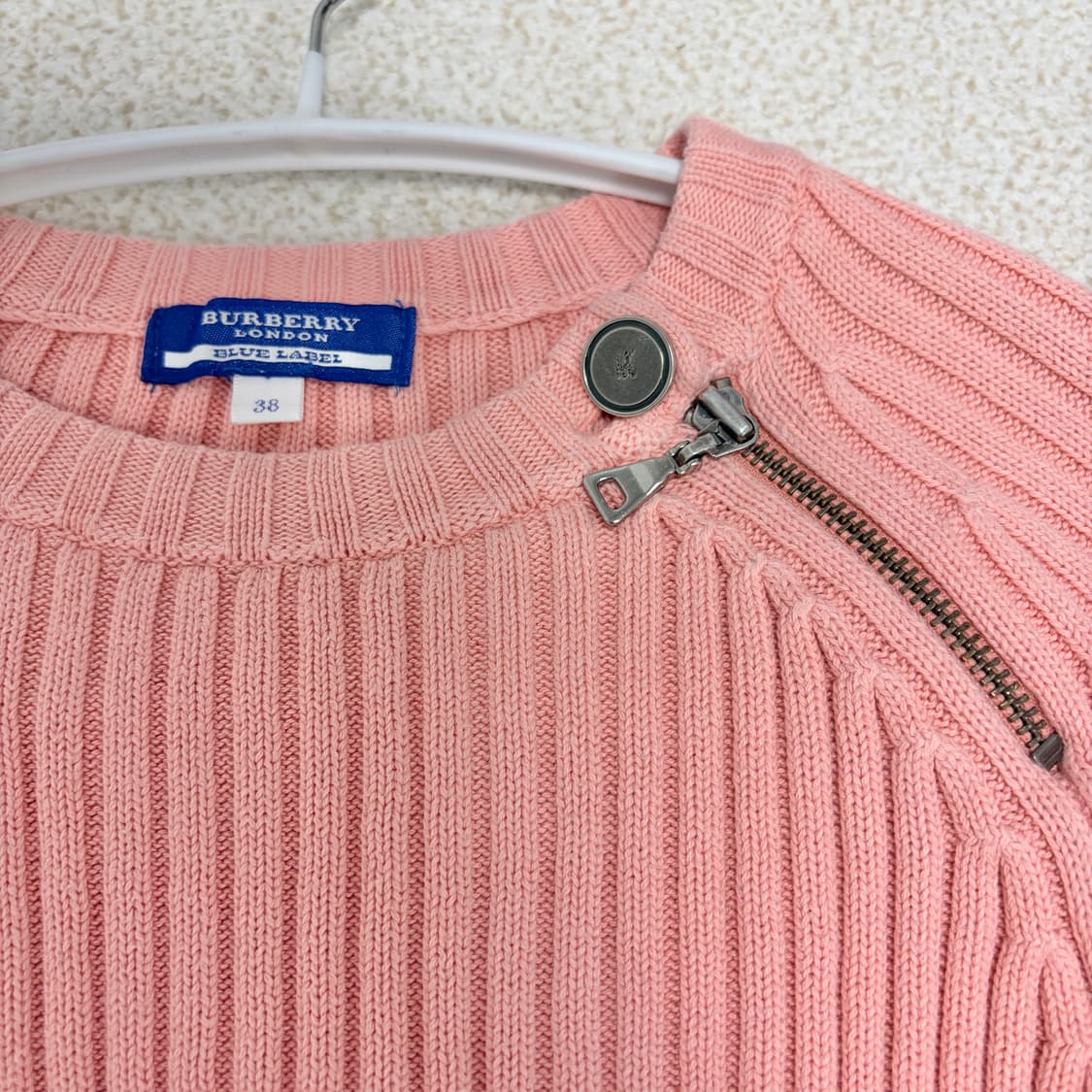 버버리 런던 골지 핑크 니트 상품이미지2