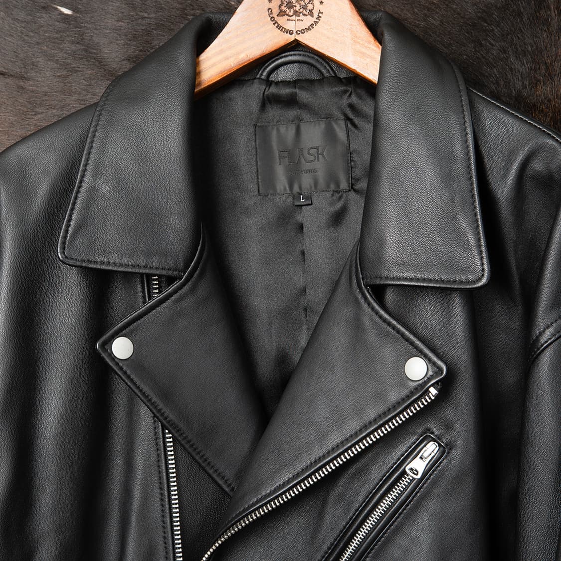 [110~120] FLASK 양가죽 더블라이더 자켓  상품이미지5