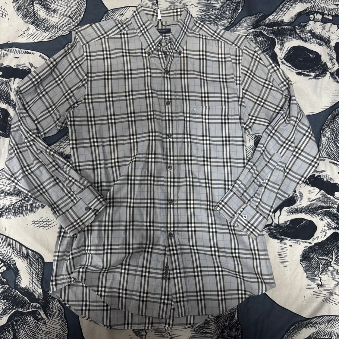 정품) 버버리 체크셔츠 M사이즈  상품이미지1