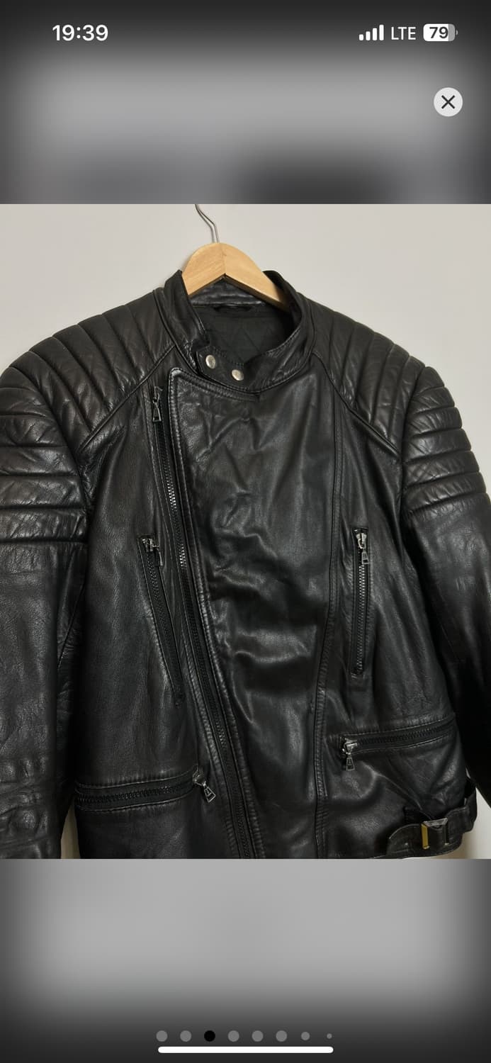 빈티지 모터사이클 레더 바이커 자켓 상품이미지3