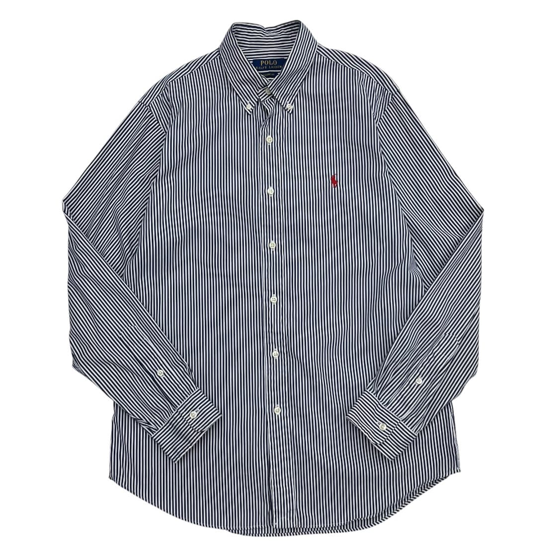 폴로 랄프로렌 레드포니 네이비 스트라이프 셔츠 M 상품이미지2
