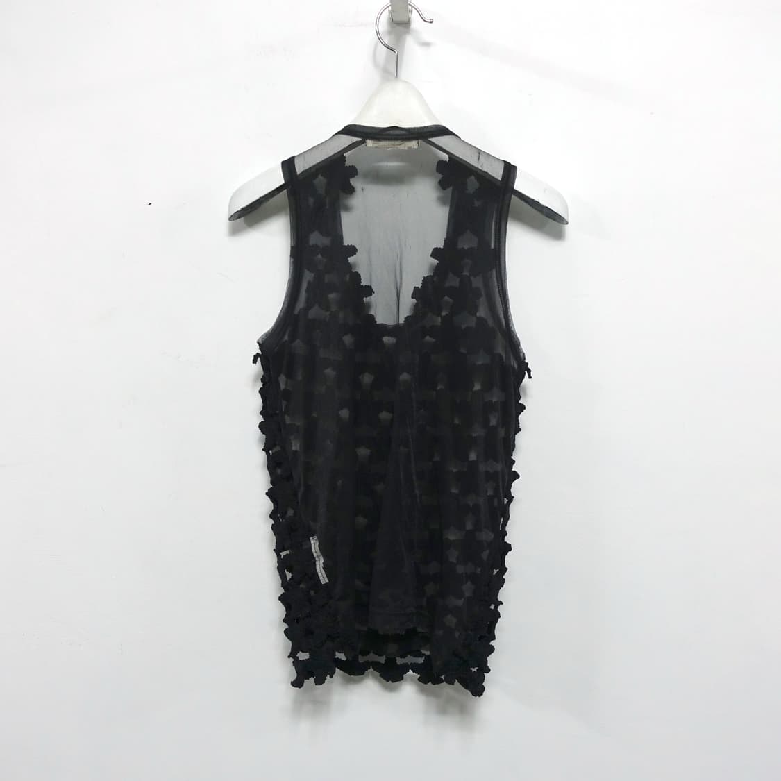[S]CommedesGarcons 꼼데가르송 플라워 크로셰 시스루 베스트 상품이미지6