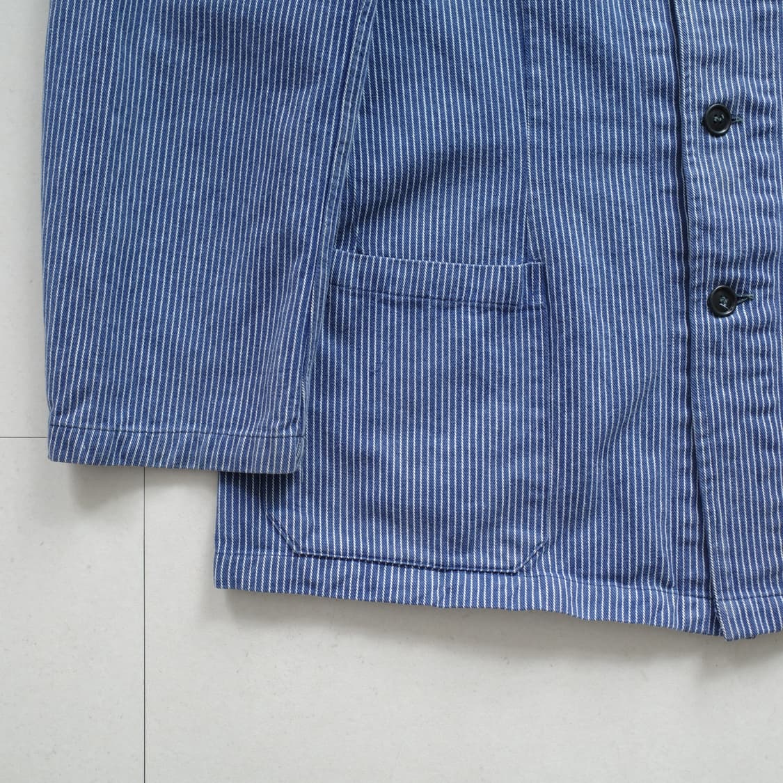 70s 프렌치 아티잔 히코리 셀비지 워크 초어 자켓 상품이미지4