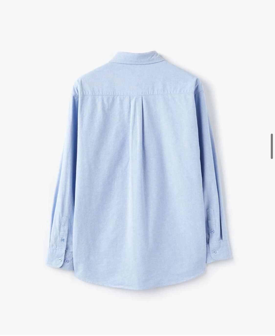 (새상품)(M) 코프위 [숏 ver]워싱 코튼 옥스포드 셔츠 스카이블루 상품이미지8