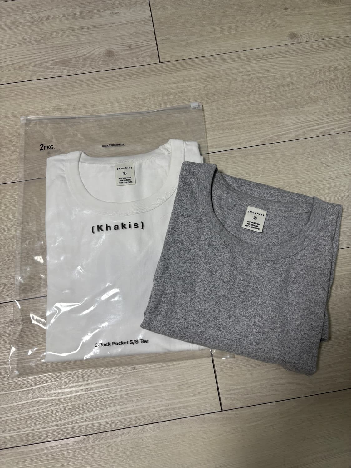 카키스 2팩 포켓 티셔츠 상품이미지1