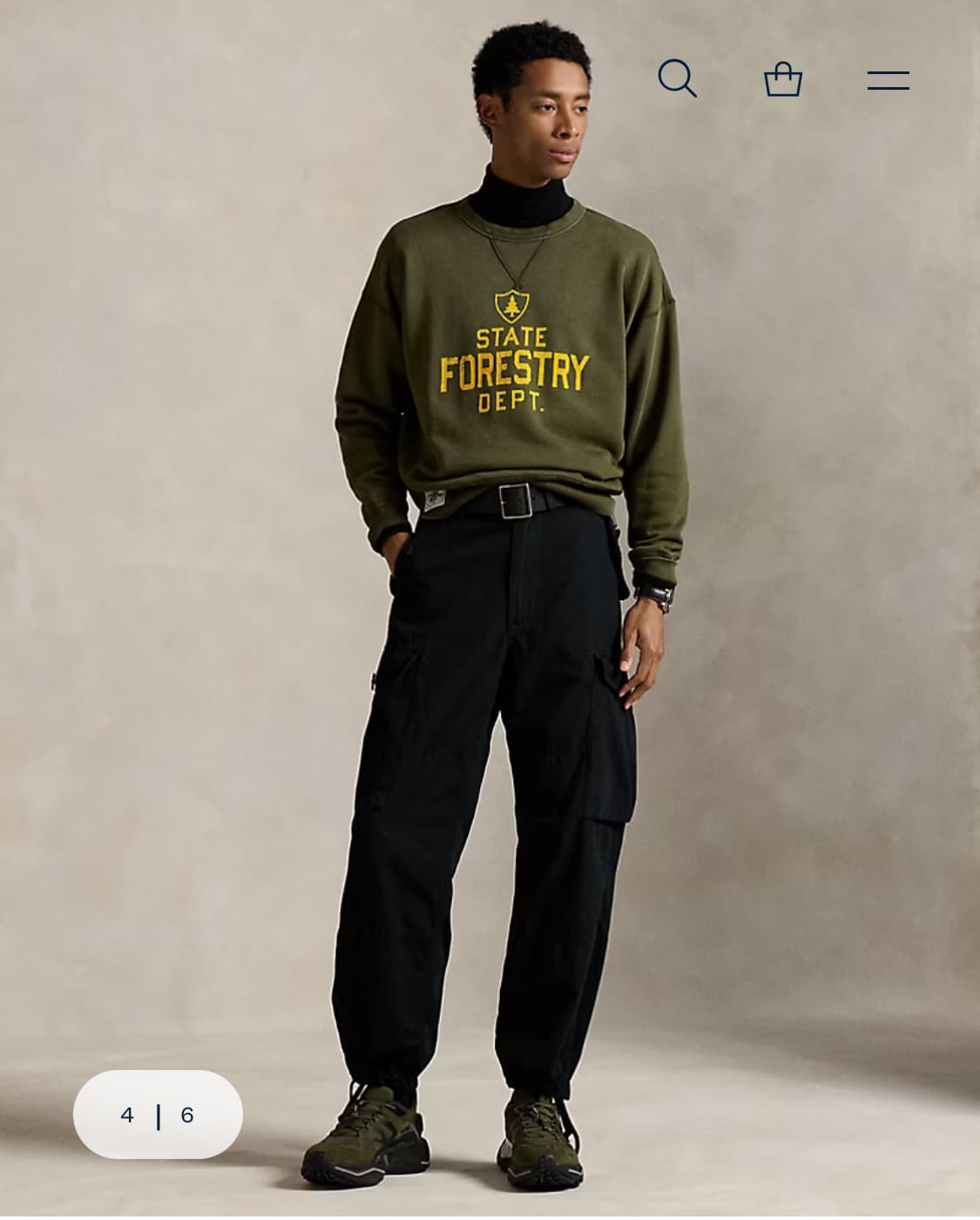 [M] 폴로 랄프로렌 25FW 빈티지핏 플리스 그래픽 스웻셔츠 상품이미지3