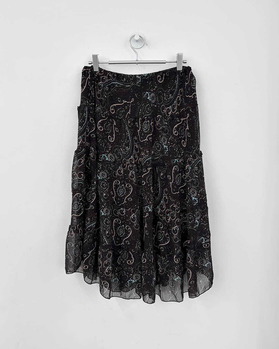 모아나 에스닉 밴딩 티어드 스커트 상품이미지2