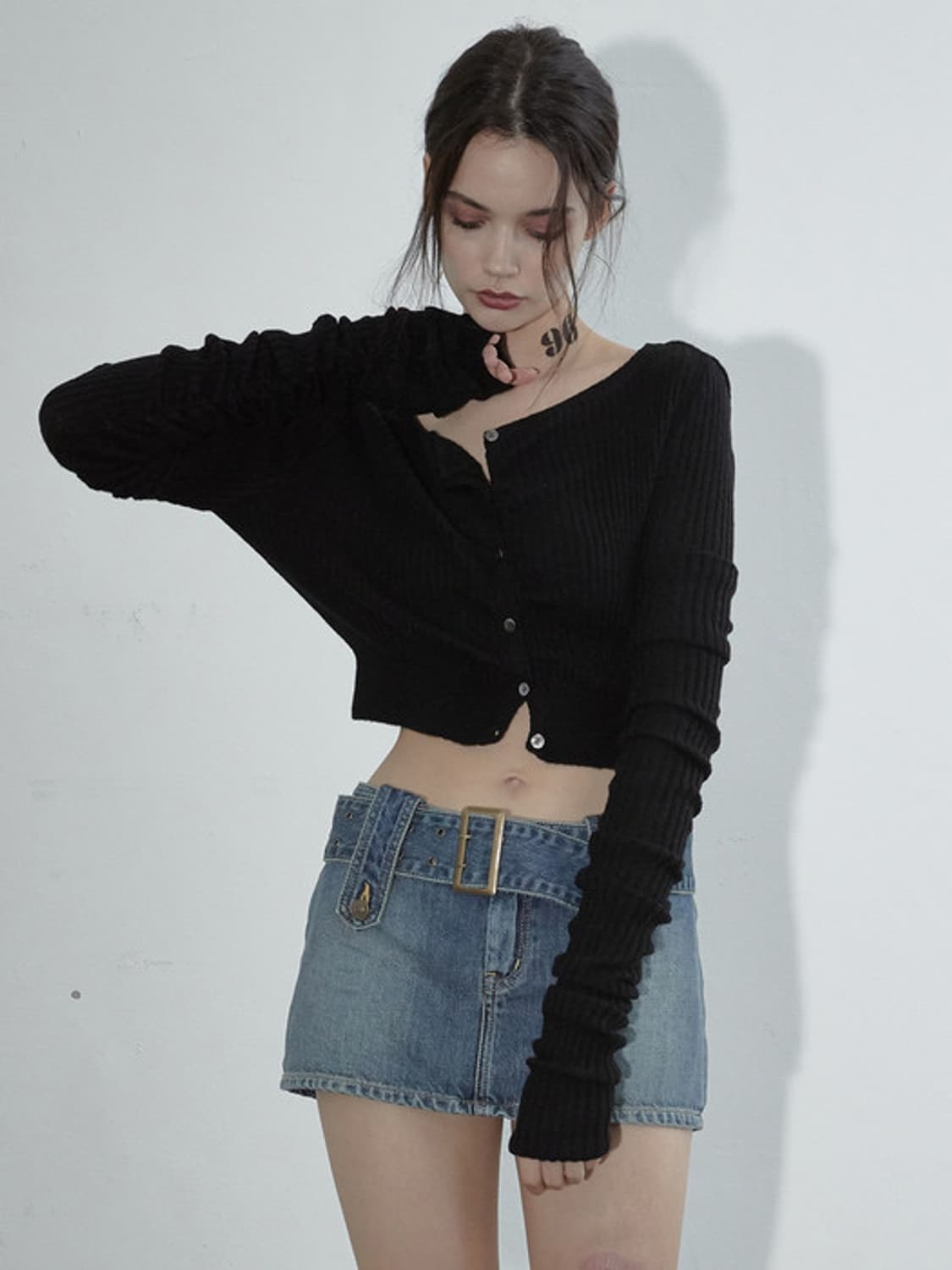 페인오어플레져 - MARS DENIM SKIRT_BLUE/S 상품이미지2