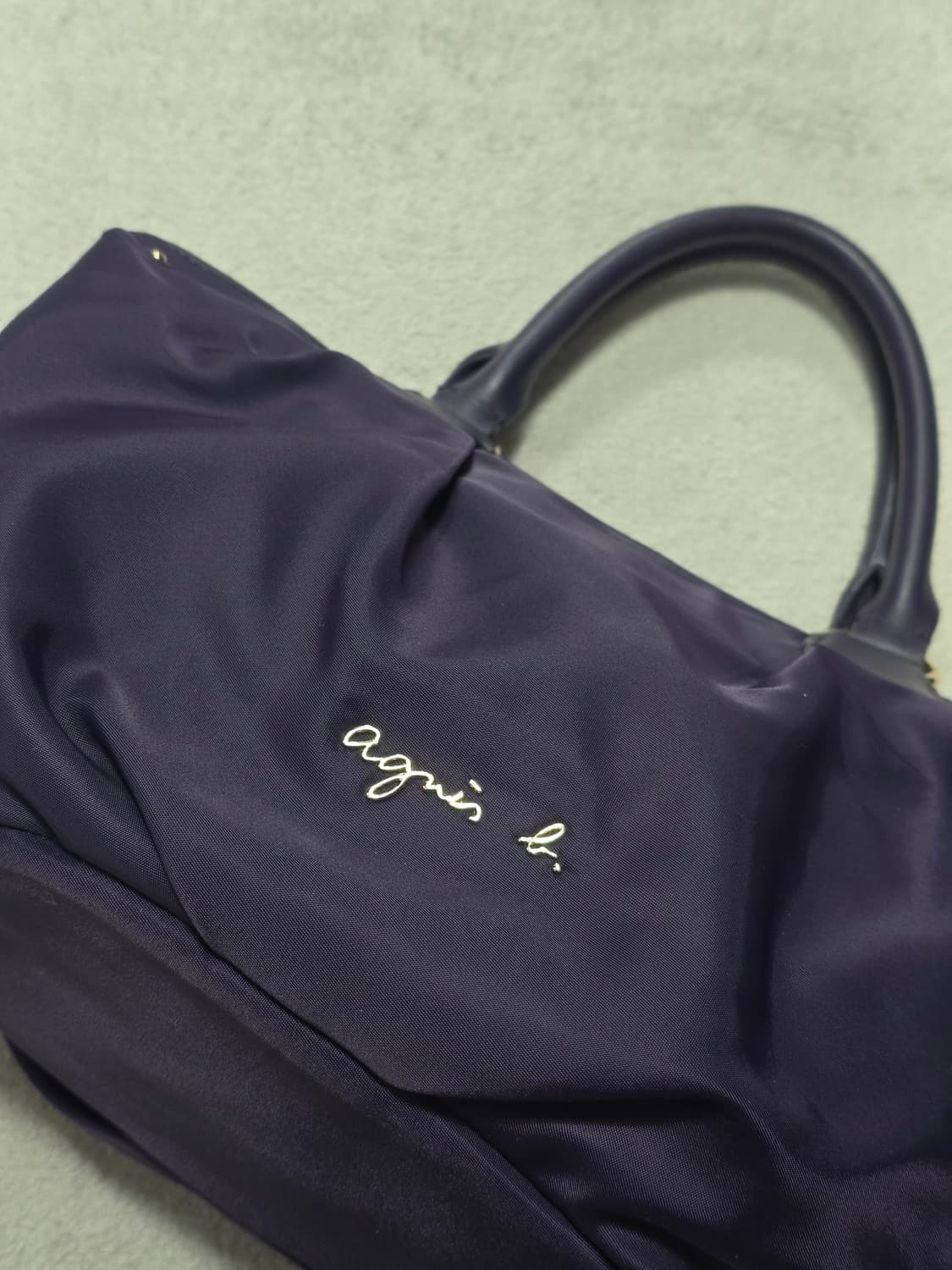 Agnes B 아네스 베 보야지 퍼플 토트백 상품이미지1