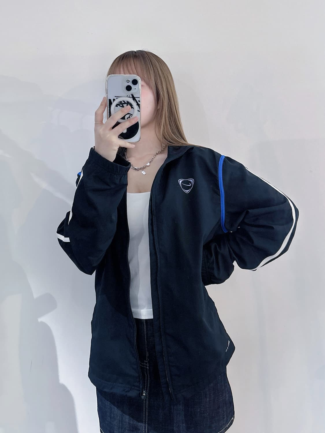 나이키 스우시 블랙 바람막이 상품이미지1