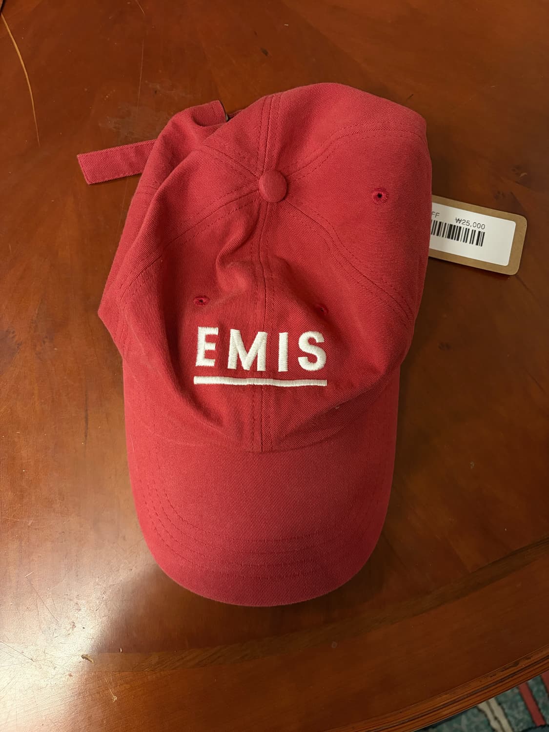 (정품) 이미스 볼캡 레드 a1 상품이미지1