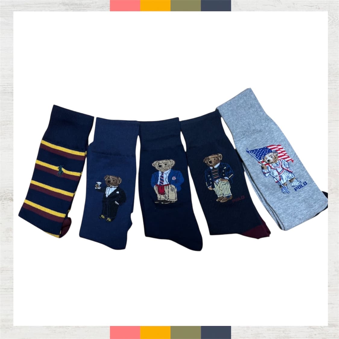  폴로 랄프로렌 남성 장목 양말 세트 상품이미지1