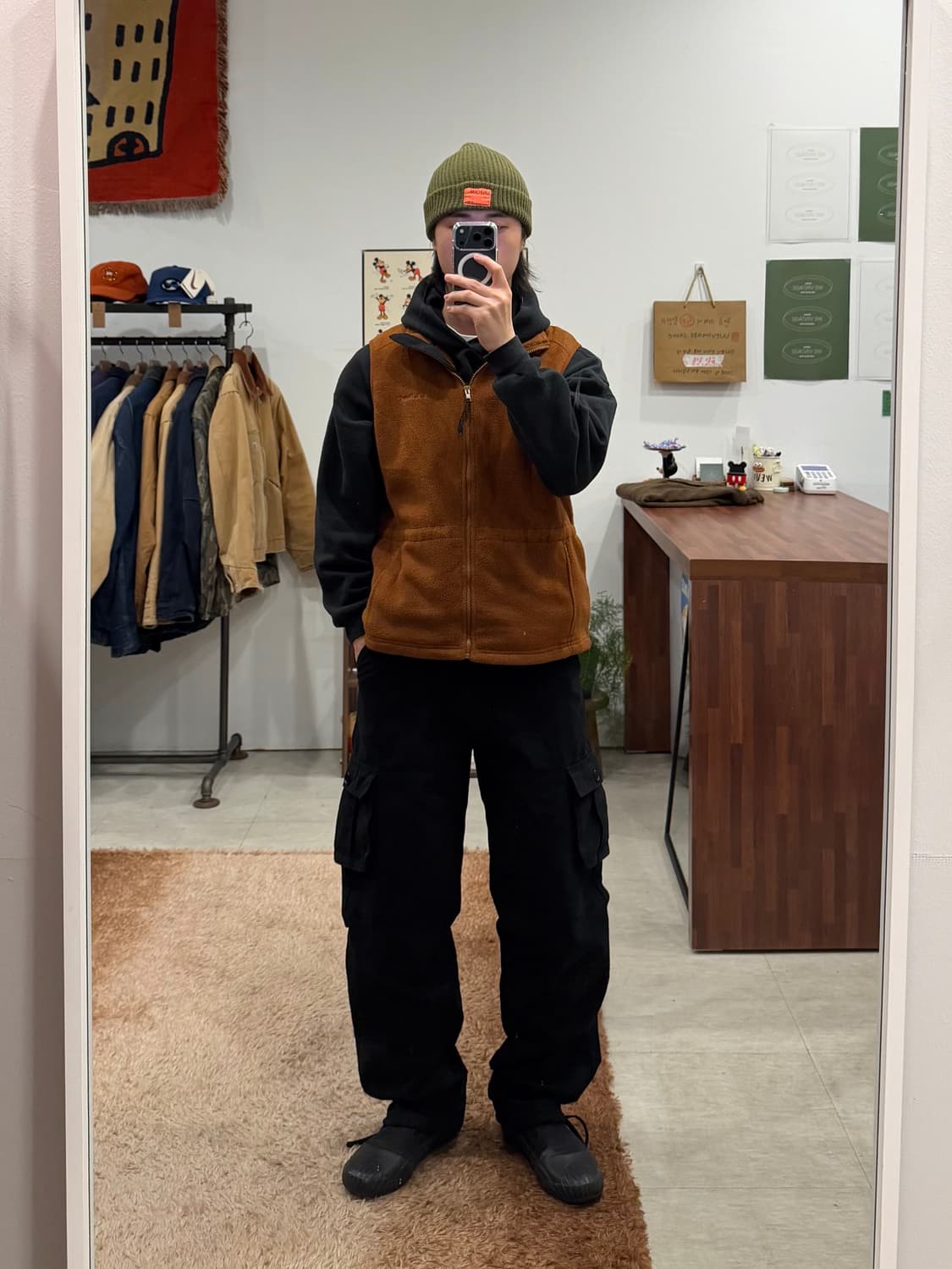 90s L.L.Bean 엘엘빈 아웃도어 플리스 베스트 상품이미지2