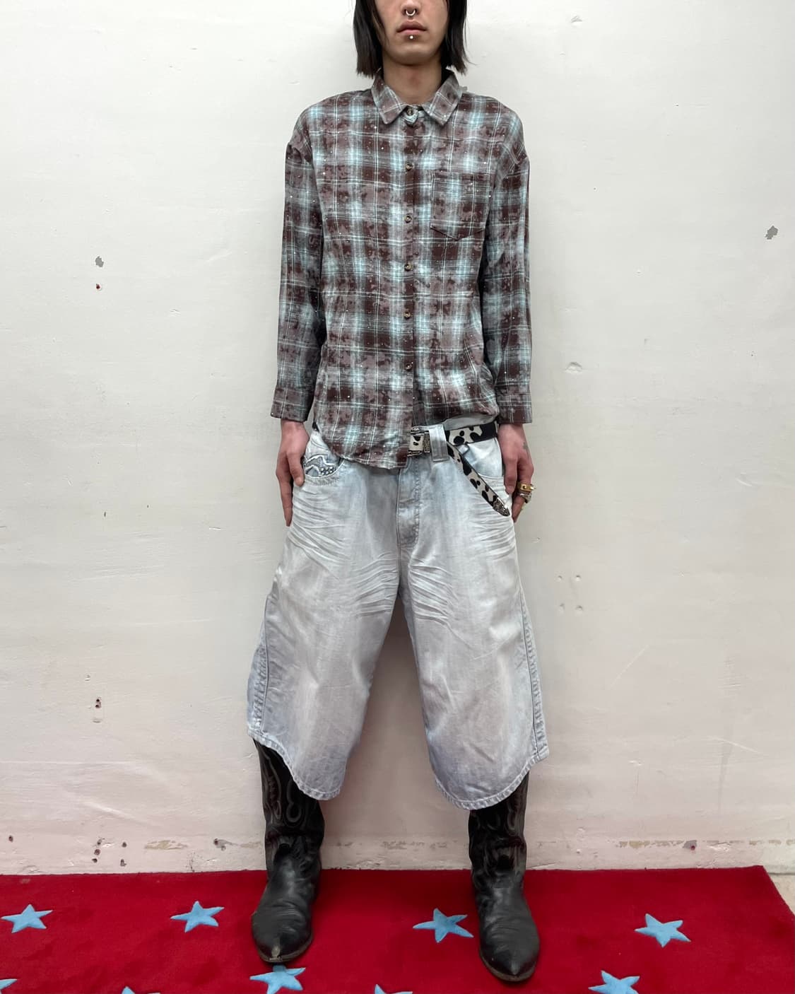 Cubic Glossy Checkered Shirt 상품이미지5