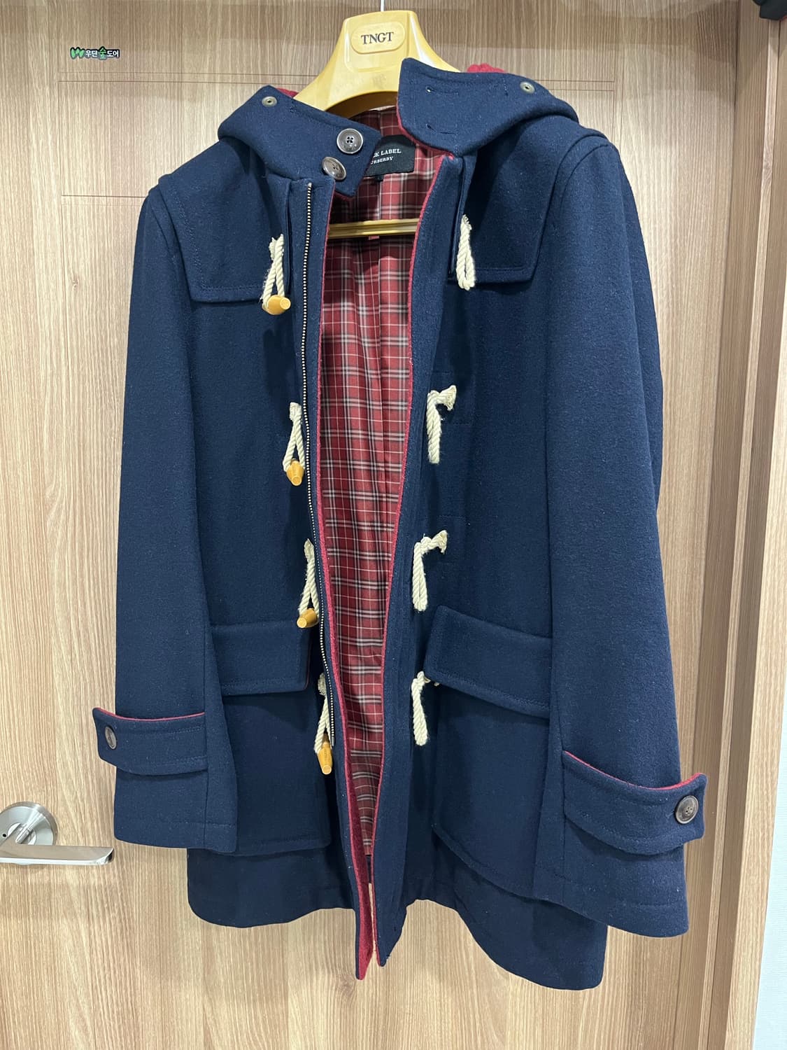 버버리 더플코트 네이비 L 상품이미지1