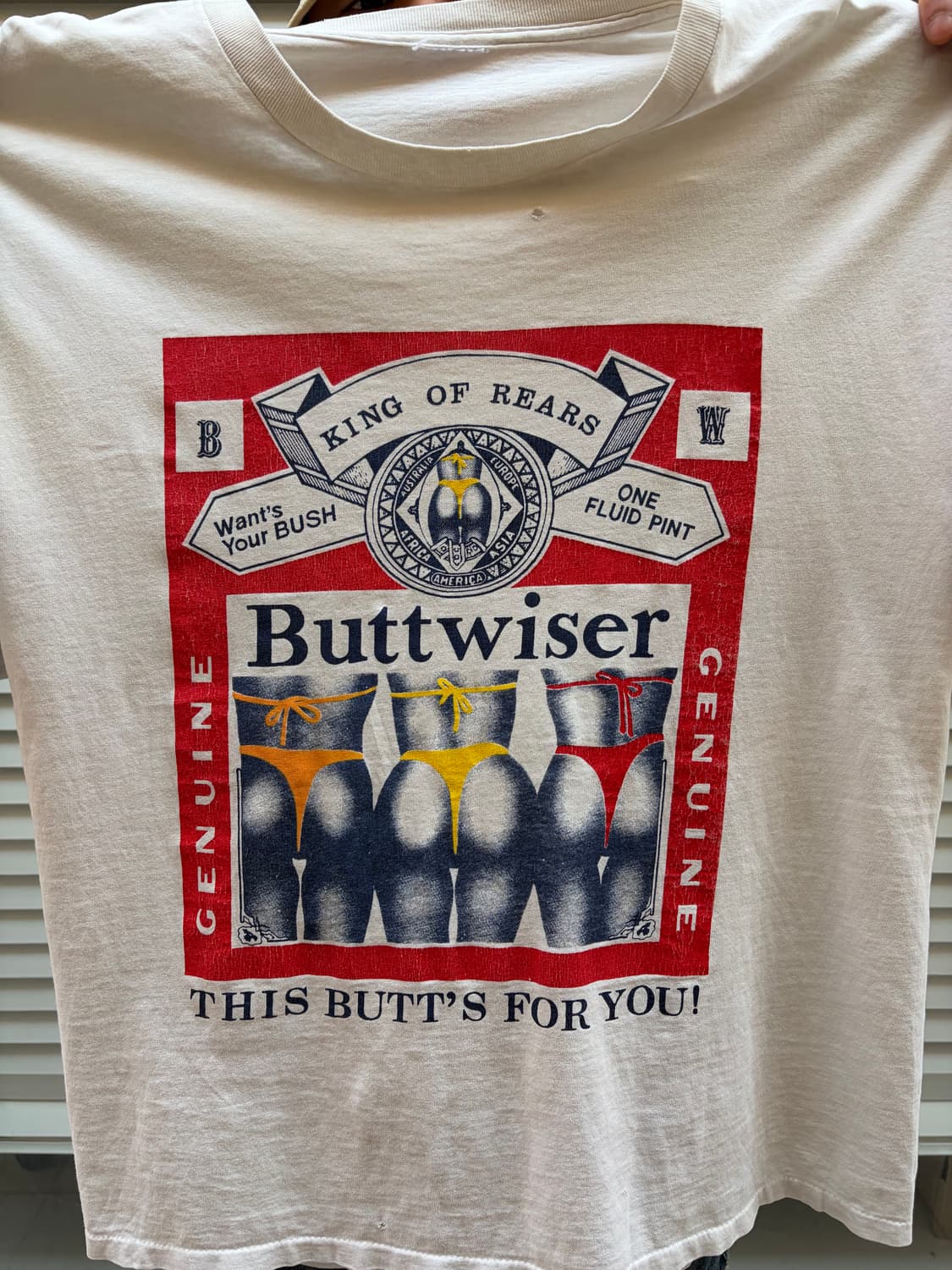 90‘s Budweiser parody Buttwiser bootleg  상품이미지2