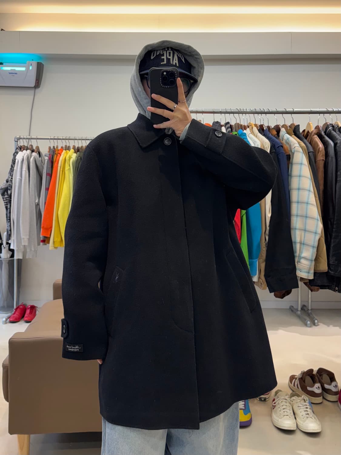 입생로랑 캐시미어 미들 코트 상품이미지7