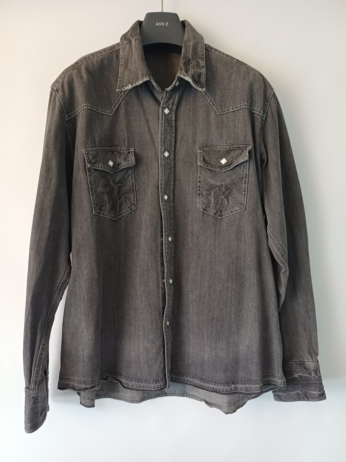 Lucky Store 웨스턴 데님셔츠 (L) 일본빈티지 상품이미지1