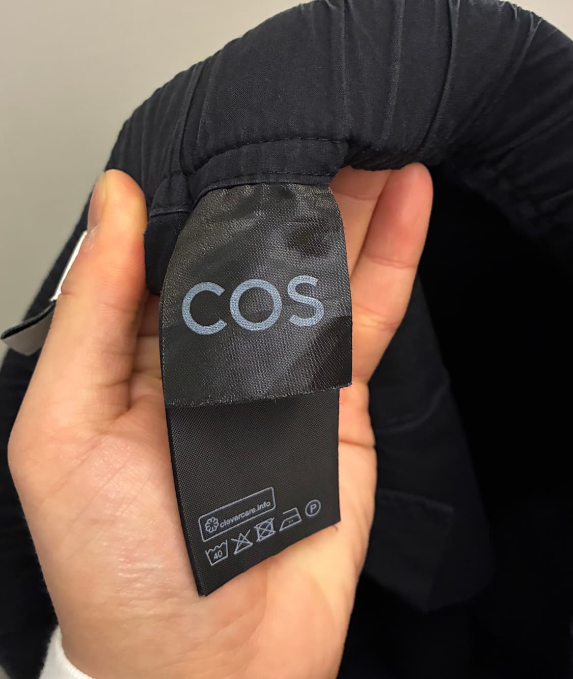 (L/30~34)COS 코스 나일론 코튼 밴딩 루즈 카고팬츠 블랙 상품이미지8