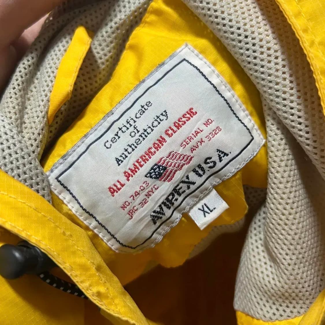 아비렉스 후드 아노락 바람막이(XL) 상품이미지2