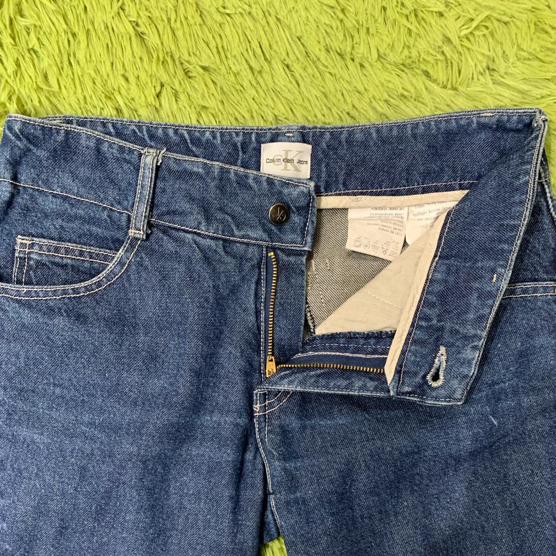 [골반 기준 30] 캘빈 클라인 로우라이즈 플레어 부츠컷 데님팬츠 상품이미지4