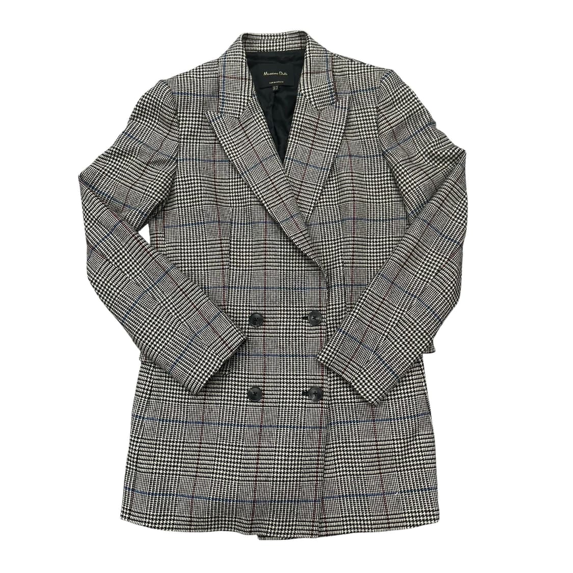 마시모두띠 체크 더블 자켓 상품이미지1