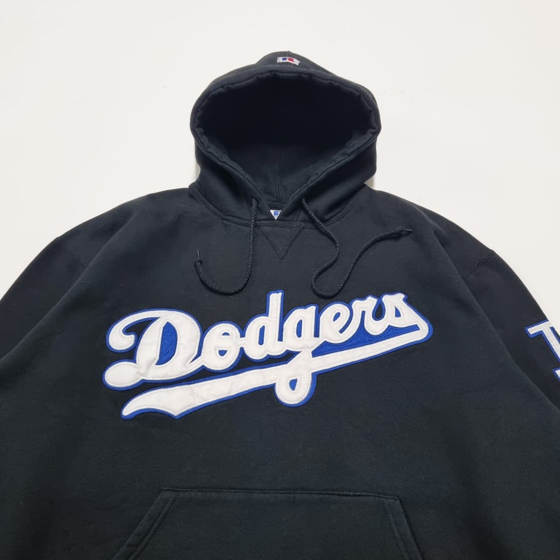 00S 빈티지 RUSSELL LA 다져스 후디 블랙 - XL 상품이미지4